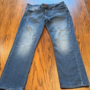 Guess Slim Straight Jeans Medium Wash Stretch Denim Classic Fit